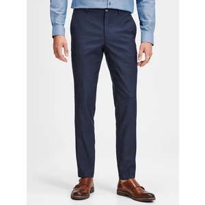 Dark Blue Suit Trousers with Wool Admixture Jack & Jones Laris - Men