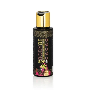 BODYBE Opalovací olej pro intenzivní opálení se třpytivým efektem Kakao SPF 6 (Tanning Shimmer Oil) 100 ml