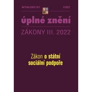 Aktualizace III/1 Zákon o státní sociální podpoře