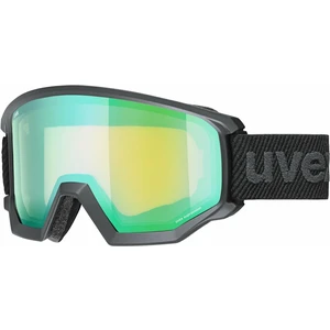 UVEX Athletic FM Black Mat/Mirror Green Ski Brillen