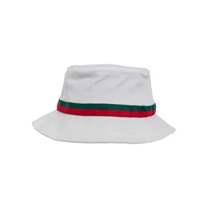 Stripe Bucket Hat bílá/pálená/zelená