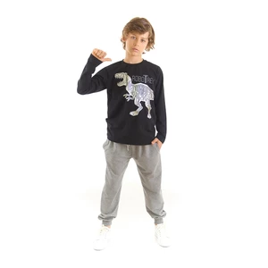 Mushi Robotrex Boys T-shirt Gray Trousers Suit