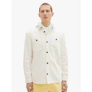 White Mens Denim Outerwear Tom Tailor - Men