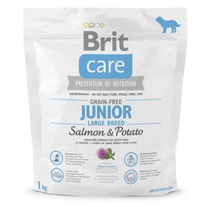 Brit Care dog Grain free Junior Large Breed Salmon & Potato - 1kg