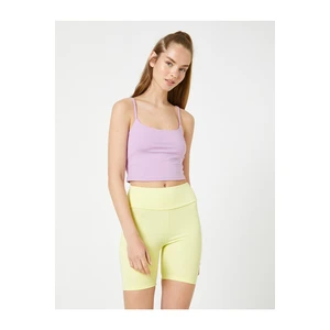 Koton Crop Tank Top with Thin Straps