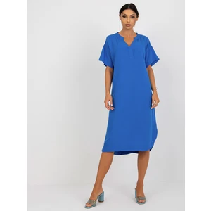 Blue shirt dress with short OCH BELLA