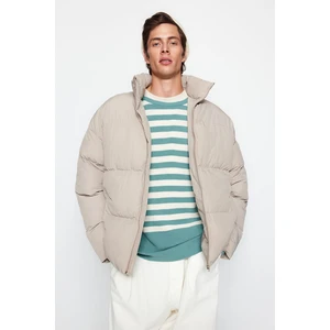 Trendyol Stone Unisex Oversize Fit Kurtka puchowa ze stójką