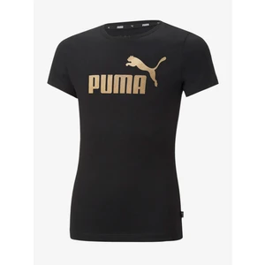 Black Girls' T-Shirt Puma ESS+ - Girls