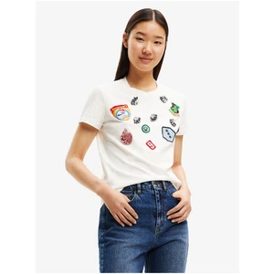 White Desigual Horizonte Women's T-Shirt - Women