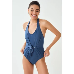 Dagi Women's Blue Halterneck Swimwear