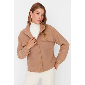 Trendyol Coat - Beige - Double-breasted