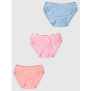 Yoclub Kids's Cotton Girls' Briefs Underwear 3-Pack BMD-0036G-AA30-001