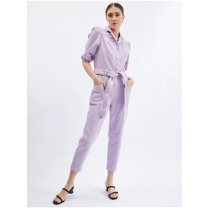 Orsay Purple Denim Overall - Women