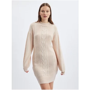 Orsay Beige Ladies Sweater Dress - Women