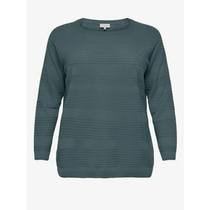 Green Women's Ribbed Sweater ONLY CARMAKOMA Airplain - Women