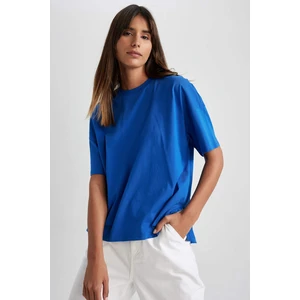 DEFACTO Oversiize Fit Crew Neck Basic Short Sleeve T-Shirt