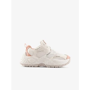 Cream Women's Sneakers on the Armani Exchange Platform - Women