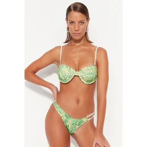 Trendyol Floral Patterned Regular Leg Bikini Bottom