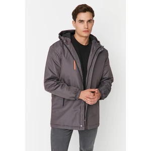 Trendyol Smoked Men's Regular Fit Wind Resistant Coat