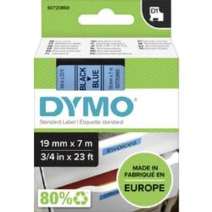 Páska do štítkovača DYMO 45806, 19 mm, 7 m, čierna, modrá