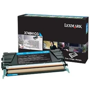 Lexmark X748H3CG azurová (cyan) originální toner