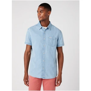 Light Blue Men's Denim Shirt Wrangler - Men's