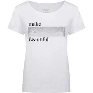 Women's T-shirt LOAP ABILLA White/Black/Grey
