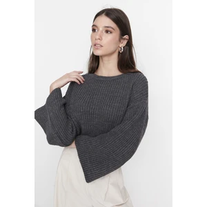 Trendyol Sweater - Gray - Regular fit