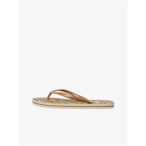 Brown patterned flip-flops VERO MODA Selma - Women