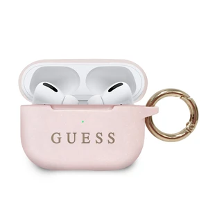 Guess Silikonový kryt GUACAPSILGLLP pro Airpods Pro light pink