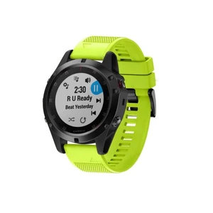 Szilikon karpánt Tactical QuickFit  Garmin Fenix 5 és 6, lime