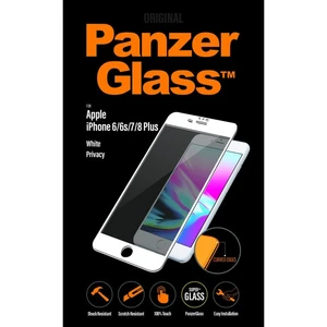 Temperált védőüveg PanzerGlass privát szűrővel Apple iPhone 6/6S/7/8 Plus, fehér