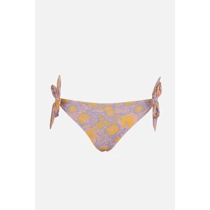 Trendyol Purple Floral Pattern Bikini Bottom