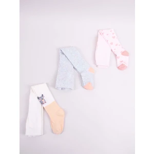 Yoclub Kids's Girls' Cotton Tights 3-Pack RAB-0003G-AA00-002