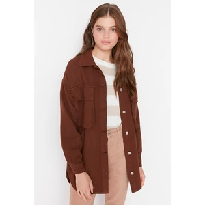 Trendyol Jacket - Brown - Regular fit