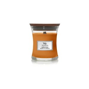 Woodwick Pumpkin Praline vonná sviečka s dreveným knotom 85 g