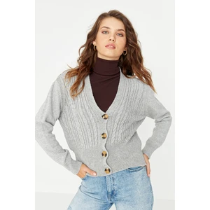 Trendyol Cardigan - Gray - Regular fit