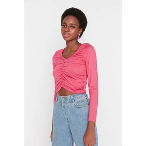 Trendyol Blouse - Pink - Slim fit