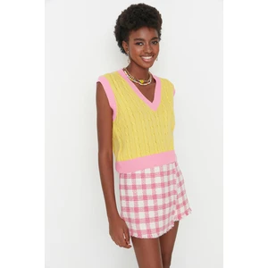 Trendyol Sweater Vest - Yellow - Regular fit