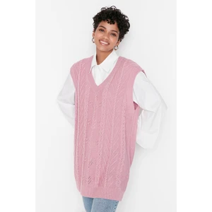 Trendyol Sweater - Pink - Regular fit