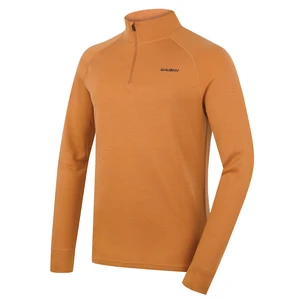 Men's merino sweatshirt HUSKY Aron Zip M mustard