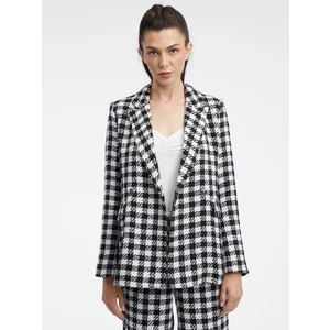 Orsay White and Black Checkered Jacket - Ladies