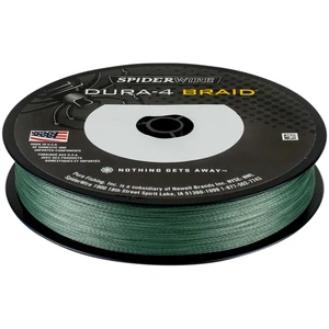 Spiderwire splétaná šňůra dura4 150 m green-průměr 0,10 mm / nosnost 9,1 kg