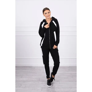 Sports set with stripes black