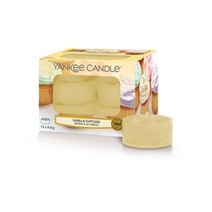 Yankee Candle Aromatické čajové svíčky Vanilla Cupcake 12 x 9,8 g