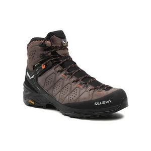 Trekingová obuv SALEWA - Ms Alp Trainer 2 Mid Gtx GORE-TEX  61382-7512 Wallnut/Fluo Orange 7512