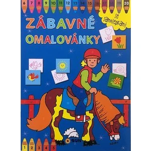 Zábavné omalovánky Modré -- se samolepkami [Papírenské zboží]