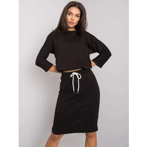 Black two-piece cotton set