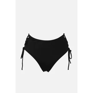 Trendyol Black Tie Detailed High Waist Bikini Bottom