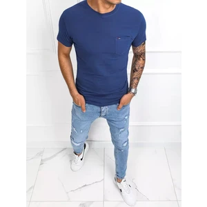 Men's smooth blue T-shirt Dstreet RX4902